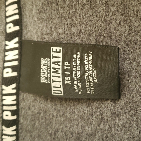 Pink Victoria's Secret Gray Pullover Sweater with Blue Ombree Zipper - Picture 3 of 6